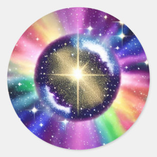 Adesivo Esfera de Starburst Cósmico