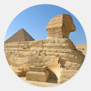 Adesivo Esfinge excelente de Giza com a pirâmide Khafre - 