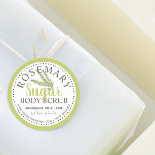 Adesivo Esfoliante de Açúcar com Alecrim Personalizado