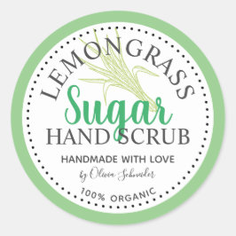 Adesivo Esfoliante de Açúcar com Capim-Limão Personalizado