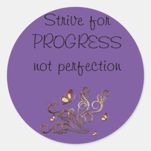 Adesivo Esforço pelo PROGRESS e não perfeição