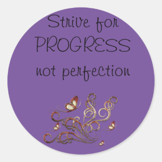 Adesivo Esforço pelo PROGRESS e não perfeição