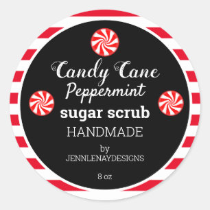 Adesivo Esfregão De Açúcar De Mineiro De Pepperminta Feita