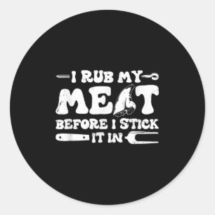 Adesivo Esfreguei Minha Carne Antes De Prendê-La Em _ Chur