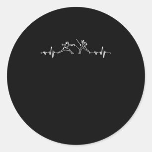 Adesivo Esgrima o coração pulsar do encanador engraçado