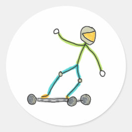 Adesivo Esk8 Stickman