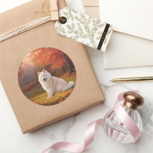 Adesivo Eskimo Americano nas Folhas do outono inspira-se