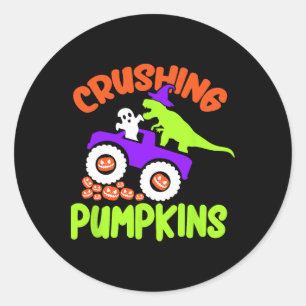 Adesivo Esmagando Pumpkins Ppreguiçoso Halloween Costume C