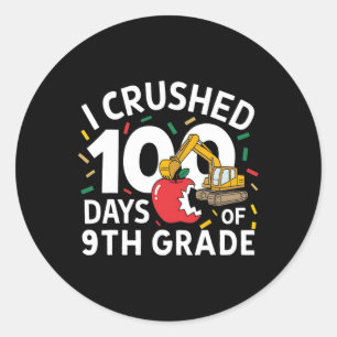 Adesivo Esmagei 100 Dias De Construção Da Escola Do 9º Gra