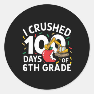 Adesivo Esmagei 100 Dias De Construção De 6 De Escola