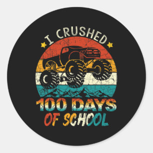 Adesivo Esmagei 100 Dias De Crianças De Caminhão De Monstr