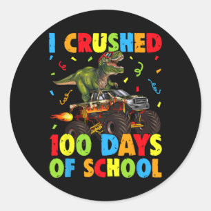 Adesivo Esmagei 100 Dias De Dinossauro Dinossauro Engraçad