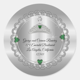 Adesivo Esmeralda | Coroa de Diamante Quinceañera Endereço