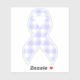 Adesivo Esophageal Cancer Awareness Plaid Periwinkle
