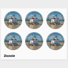 Adesivo Esopus Meadows Lighthouds, New York Round Stickers