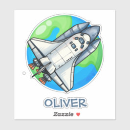 Adesivo Espachante Bonito Em Torno Da Terra