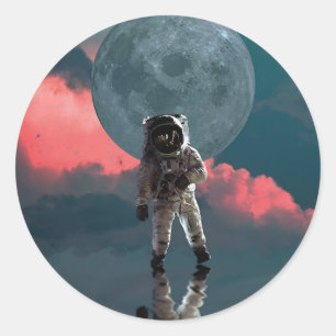 Adesivo Espaço Astronauta de Arte Exterior