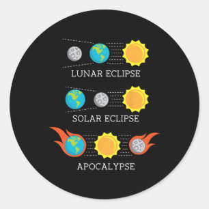 Adesivo Espaço de Eclipse Solar Solar do Apocalipse