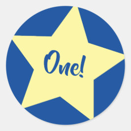 Adesivo Espaço de Festa de aniversário do Star Cute Kid