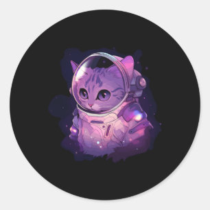 Adesivo Espaço do Catronauta Gato Galáxia Gatinhos Astrona