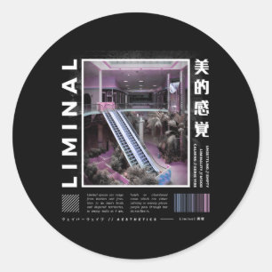 Adesivo Espaços Limínicos Vaporwave Aestético Kawaii Paste