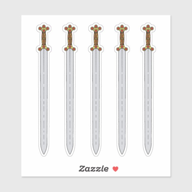 Adesivo Espada Celta Antiga (Folha)