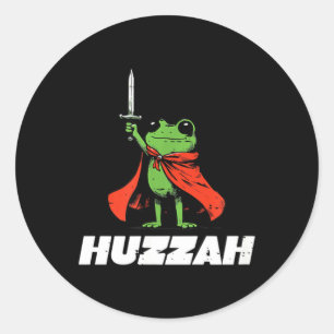 Adesivo Espada de Cavaleiro Sapo Huzzah Medieval Meme Dive