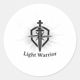 Adesivo Espada e Escudo do Guerreiro da Luz