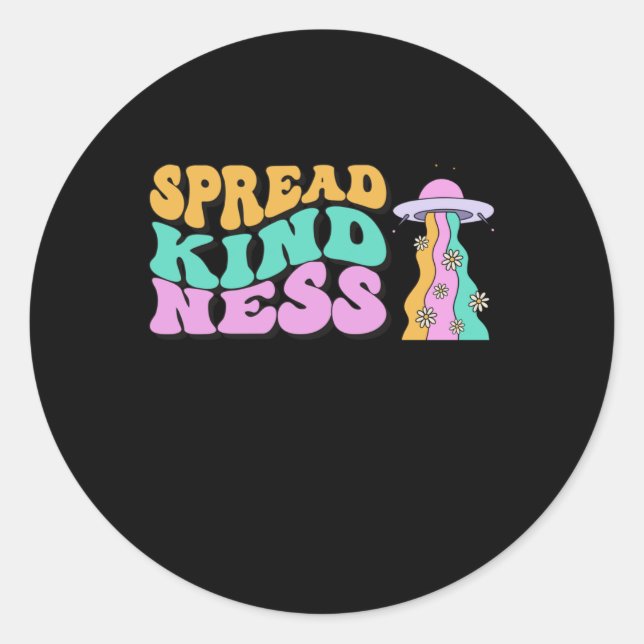 Adesivo Espalhar Bondade Pastel Ufo Rainbow Sticker (Frente)