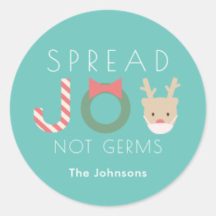 Adesivo Espalhar Joy Reindeer Mask Azul de Truquesa