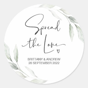 Adesivo Espalhe a Vela do Amor Casamento do Favor Jam Jar