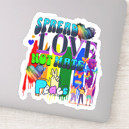 Adesivo Espalhe Amor Não Ódio | Orgulho LGBTQI+