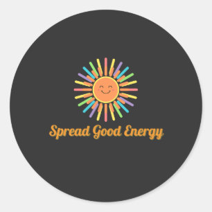 Adesivo Espalhe boa energia   Design de retrorreflector po