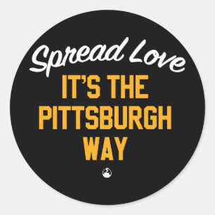 Adesivo Espalhe o amor que é a maneira de Pittsburgh