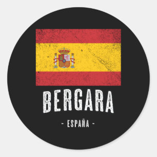 Adesivo Espanha Bergara Es Flag Bandera Ropa