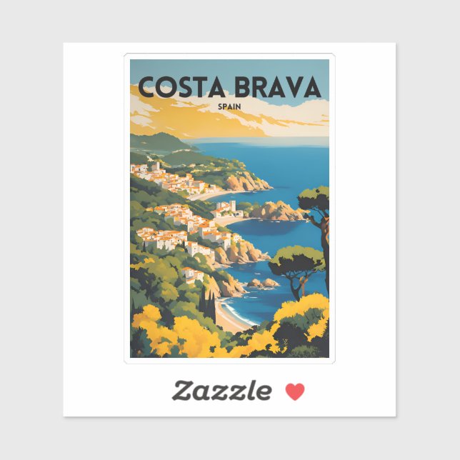 Adesivo Espanha Costa Brava (Folha)