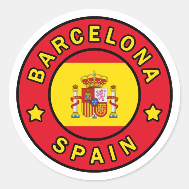 Adesivo Espanha de Barcelona (Frente)