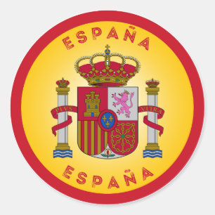 Adesivo Espanha de Forma do Círculo de Braços