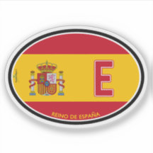 ESPANHA Espanha Autocolante de identificação de ve