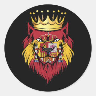 Adesivo Espanha Lion King Flag