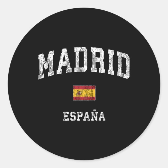 Adesivo Espanha Madrid Espana Esportes Atléticos (Frente)