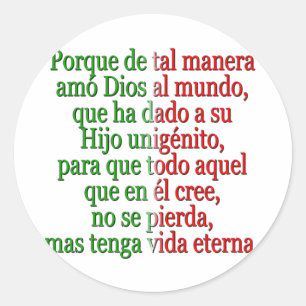 Adesivo Espanhol do 3:16 de John