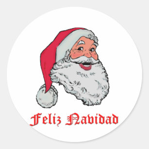 Adesivo Espanhol Papai Noel