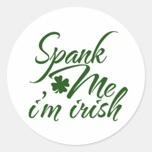 Adesivo Espanque-me, sou Irlandês