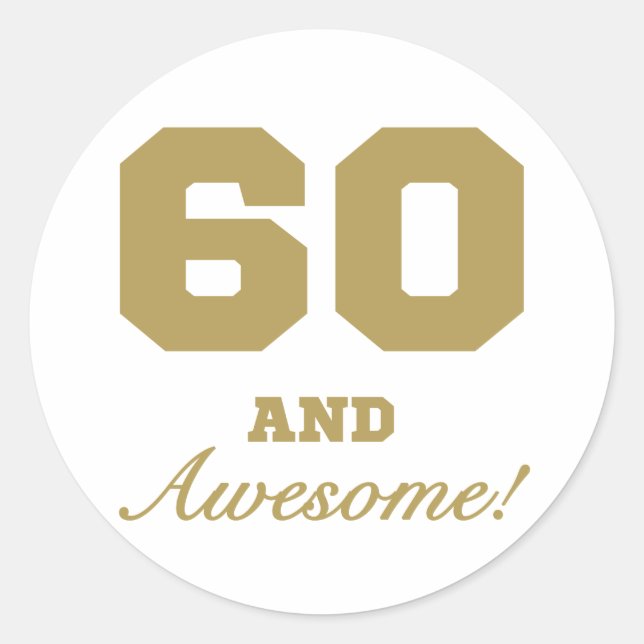 Adesivo Espantoso 60º aniversário (Frente)