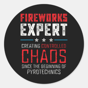Adesivo Especialista Em Fogos De Artifício Camisa Homens E