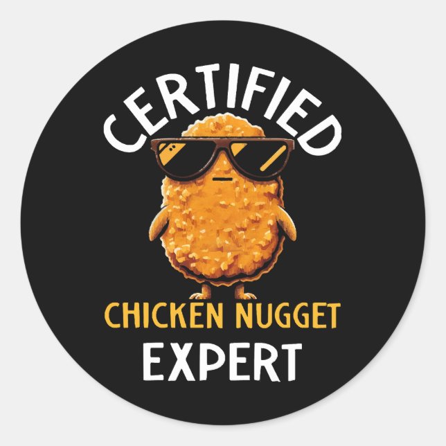Adesivo Especialista em Nugget de frango certificado (Frente)