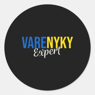 Adesivo Especialista em Varenyky Suporte Bandeira da Ucrân