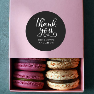 Adesivo Específico do cliente, preto Obrigado!