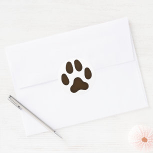 Adesivo Espécime Impressora De Pata-Cão (Castanho Escuro)